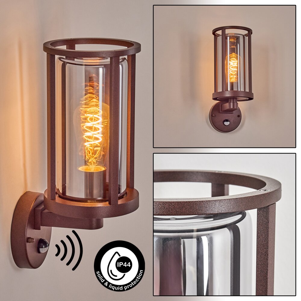 Martinha vägglampa utomhus Rostfärger, 1-ljuskällor, Rörelsedetektor main product photo