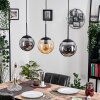 Gastor Pendellampa, kullampa Amber, Klart, Rökfärger, 3-ljuskällor