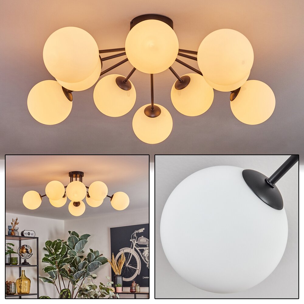 Gastor Taklampa, kullampa 83 cm Vit, 10-ljuskällor main product photo