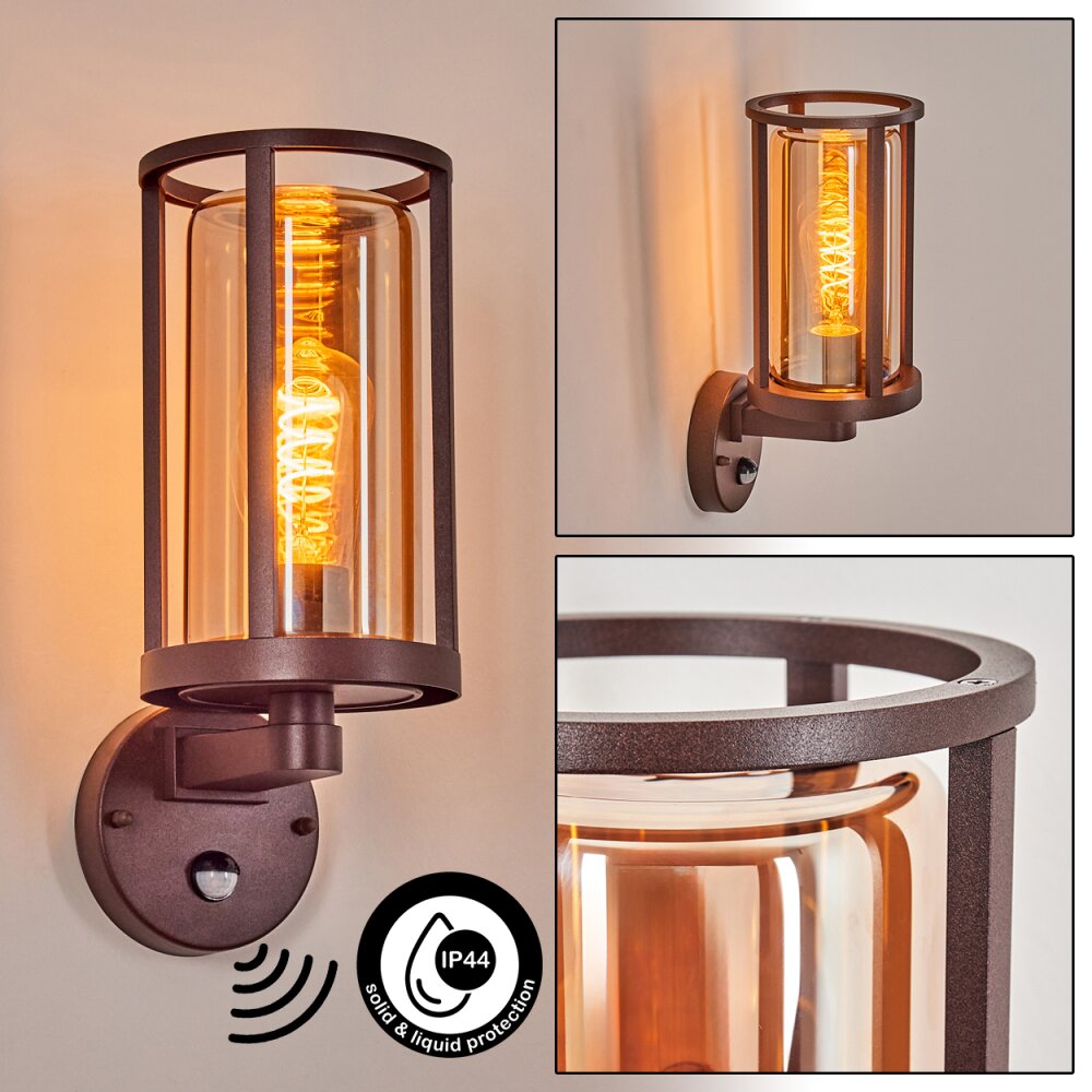 Martinha vägglampa utomhus Rostfärger, 1-ljuskällor, Rörelsedetektor main product photo