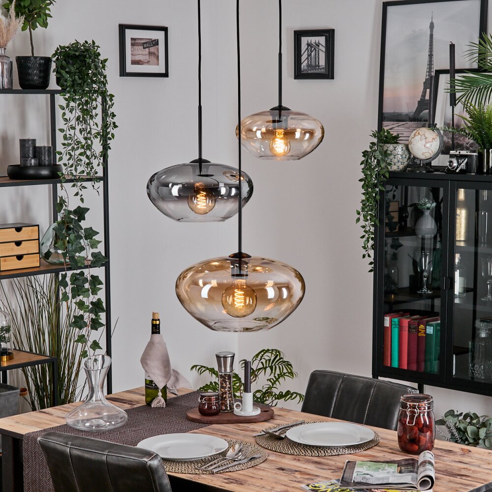 Mertola Pendellampa, kullampa Svart, 3-ljuskällor main product photo