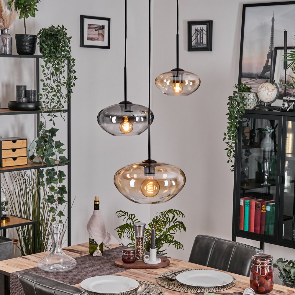 Mertola Pendellampa, kullampa Svart, 3-ljuskällor main product photo