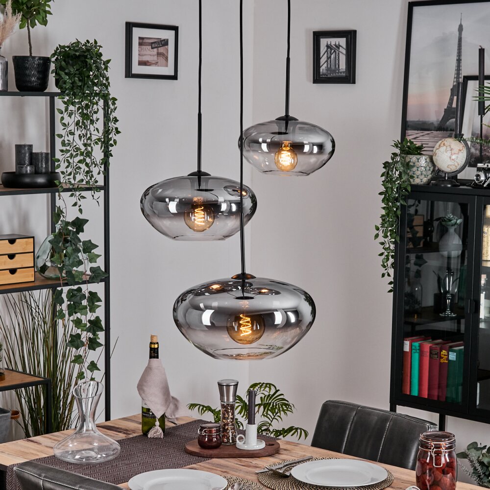 Mertola Pendellampa, kullampa Svart, 3-ljuskällor main product photo