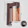 Encoberta Utomhusbelysning, vägglampa utomhus Rostfärger, 1-ljuskällor