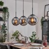 Gastor Pendellampa, kullampa Svart, 3-ljuskällor