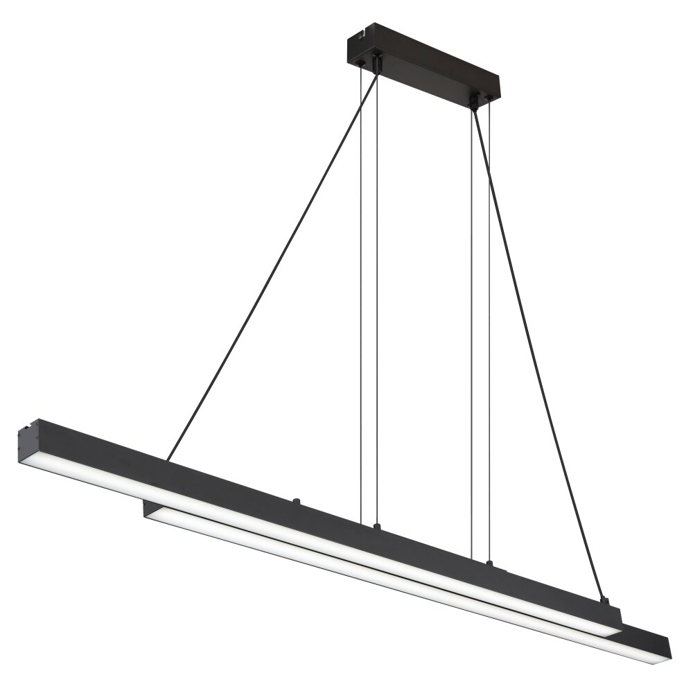 Globo GREKKIE Pendellampa LED Svart, 1-ljuskällor, Fjärrkontroll main product photo