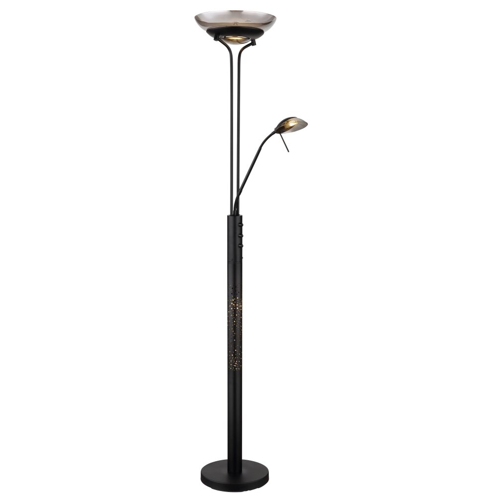 Globo MERLINDA strålkastare, Golvlampa Svart, 2-ljuskällor main product photo