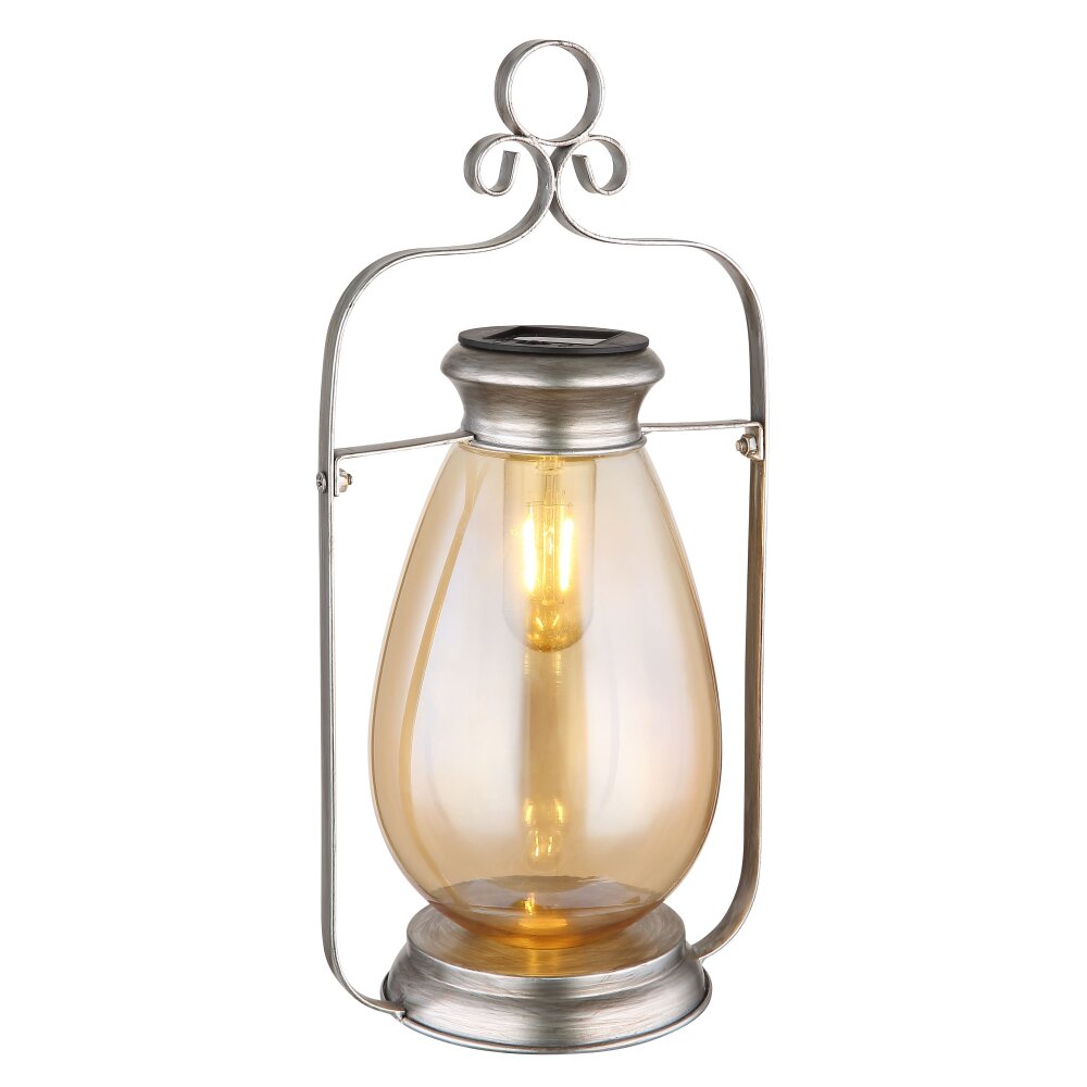 Globo SOLAR Bordslampa utomhus, Solcellslampa LED Amber, Svart, 1-ljuskällor main product photo