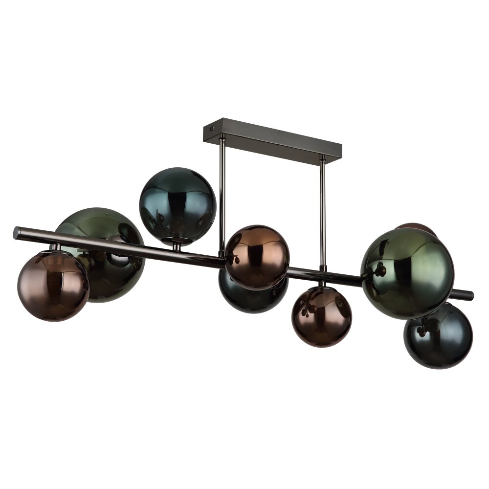 Globo Riha Taklampa Grått, 9-ljuskällor main product photo