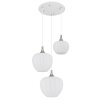 Globo Maxy Pendellampa Krom, Vit, 3-ljuskällor