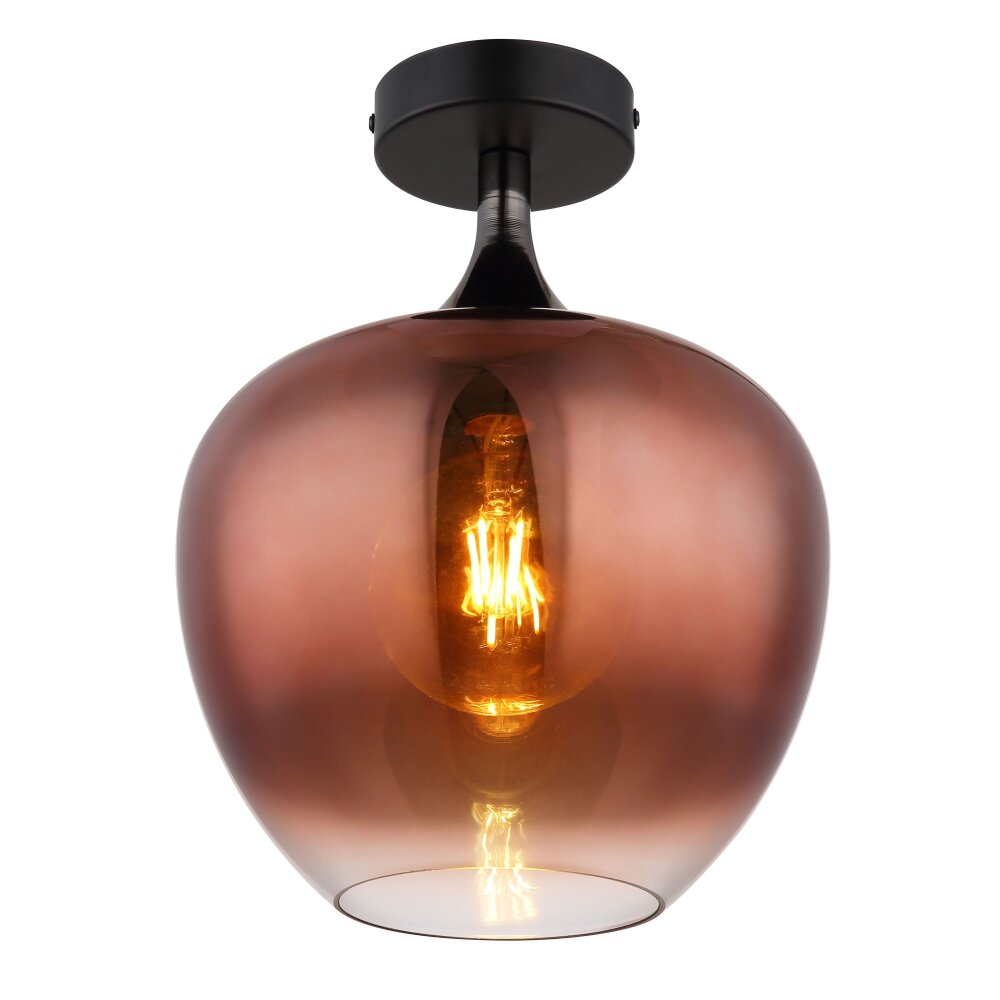 Globo Maxy Taklampa Krom, Svart, 1-ljuskällor main product photo