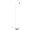 Globo Maxy Golvlampa Krom, Vit, 1-ljuskällor