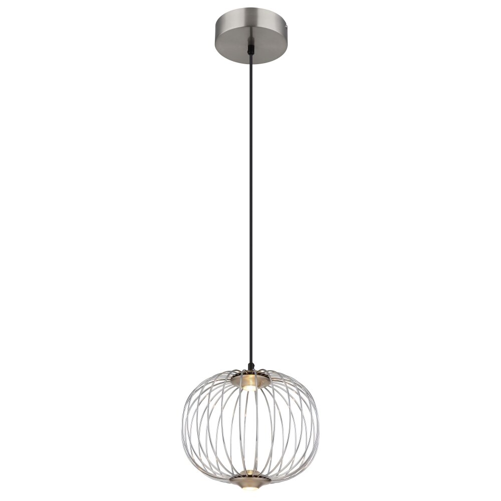 Globo Galway Pendellampa LED Nickel matt, 1-ljuskällor main product photo