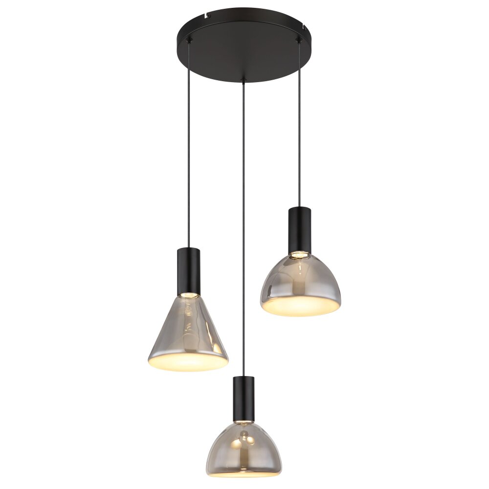 Globo Labora Pendellampa LED Svart, 1-ljuskällor main product photo
