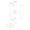 Globo Quintara Pendellampa LED Nickel matt, 1-ljuskällor