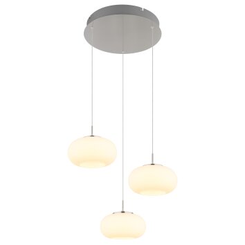 Globo Quintara Pendellampa LED Nickel matt, 1-ljuskällor