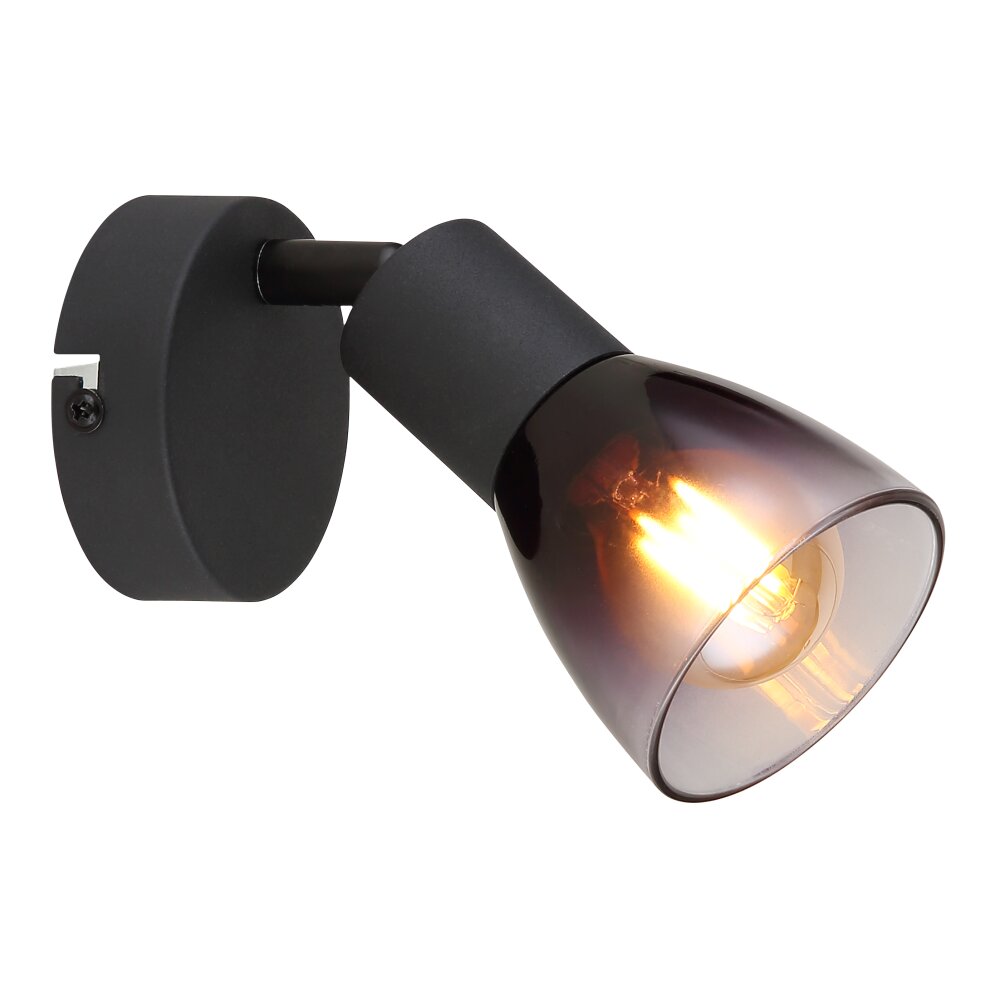 Globo Satella Taklampa, Takstrålkastare, Vägglampa, Väggspotlight Svart, 1-ljuskällor main product photo