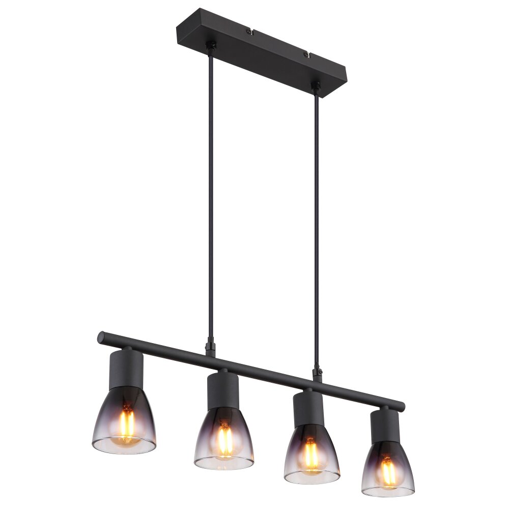 Globo Satella Pendellampa Svart, 4-ljuskällor main product photo
