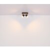 Globo Linca Taklampa, Takstrålkastare, Vägglampa, Väggspotlight Naturfärger, Svart, 2-ljuskällor