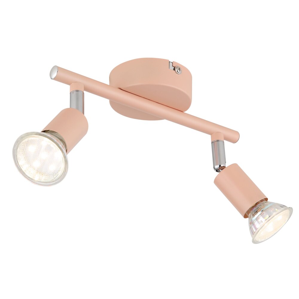 Globo Matrix Taklampa, Takstrålkastare, Vägglampa, Väggspotlight Rosa, 2-ljuskällor main product photo