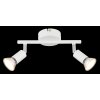 Globo Matrix Taklampa, Takstrålkastare, Vägglampa, Väggspotlight Vit, 2-ljuskällor