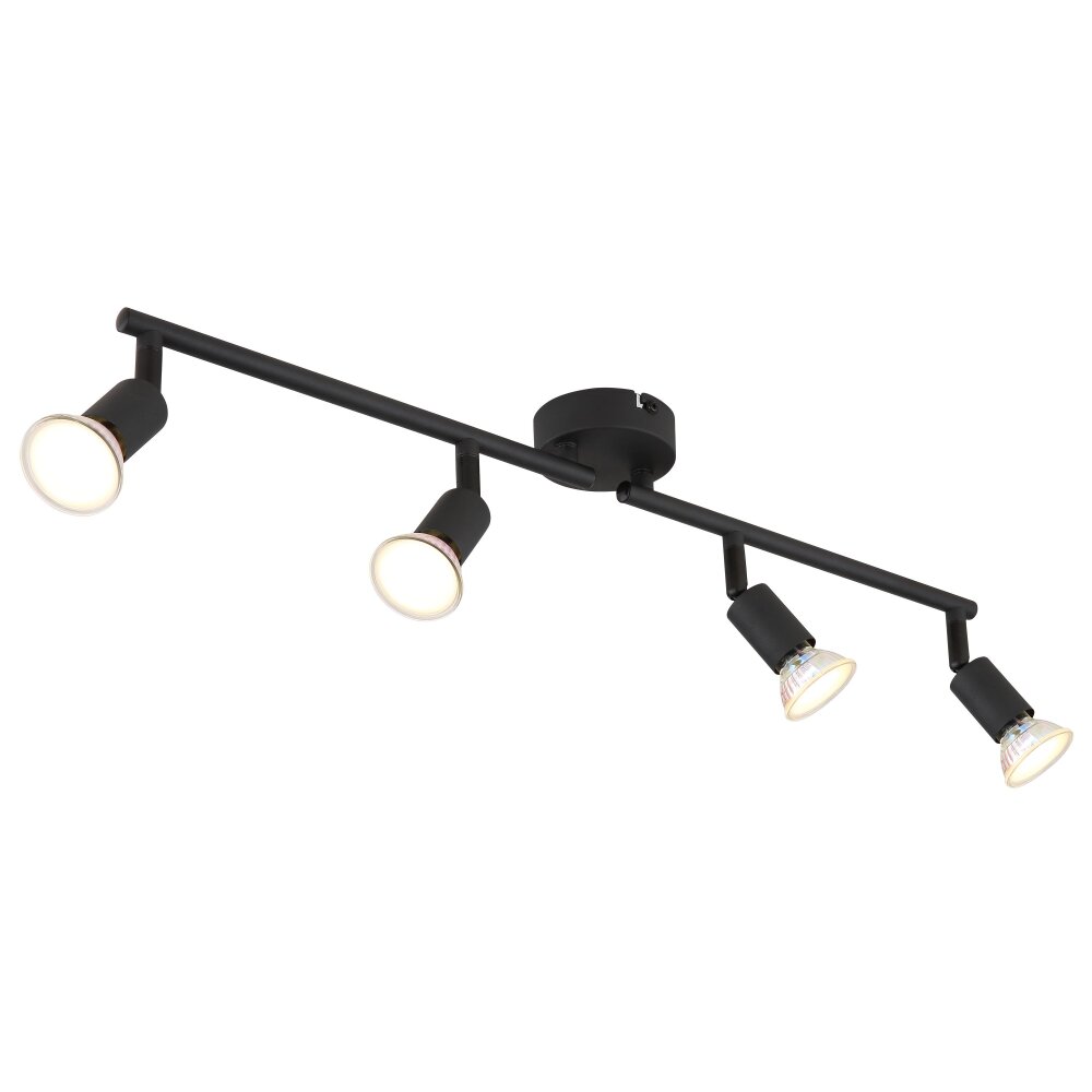 Globo Matrix Taklampa, Takstrålkastare, Vägglampa, Väggspotlight Svart, 4-ljuskällor main product photo