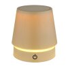 Globo Carlos Bordslampa LED Krom, Sandfärgad, 1-ljuskällor