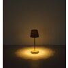 Globo Carlos Bordslampa LED Krom, Sandfärgad, 1-ljuskällor