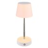 Globo Carlos Bordslampa LED Krom, Vit, 1-ljuskällor