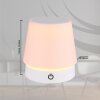 Globo Carlos Bordslampa LED Krom, Vit, 1-ljuskällor