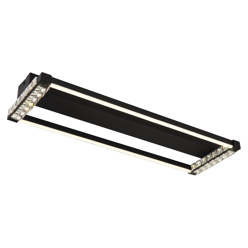 Globo Mariella Taklampa LED Svart, 1-ljuskällor, Fjärrkontroll main product photo