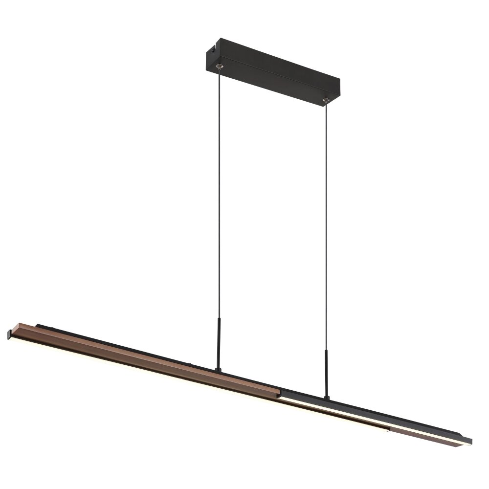 Globo Quito Pendellampa LED Mörkbrun, Svart, 1-ljuskällor main product photo