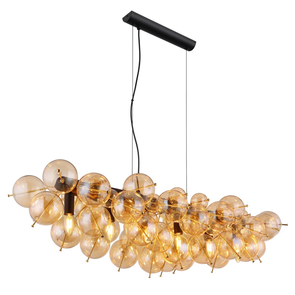 Globo Udo Pendellampa Guld, Svart, 6-ljuskällor main product photo