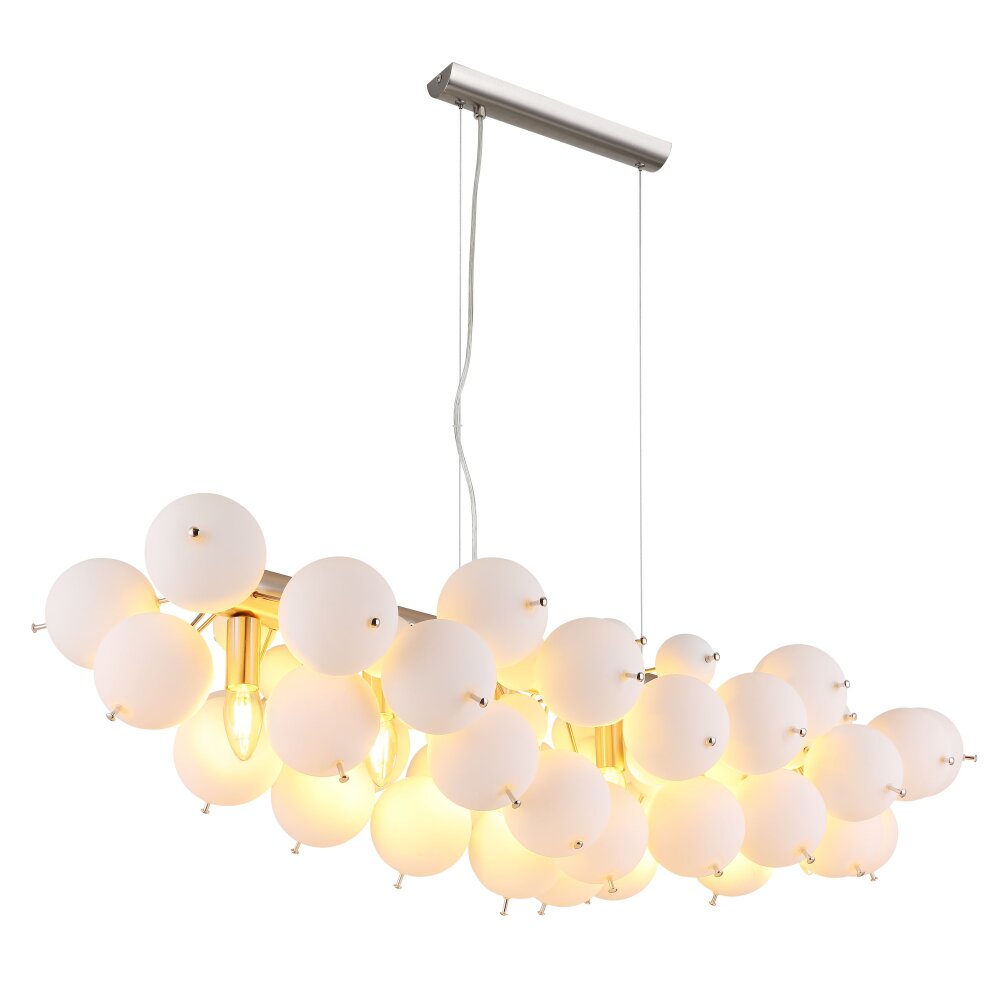 Globo Udo Pendellampa Nickel matt, 6-ljuskällor main product photo
