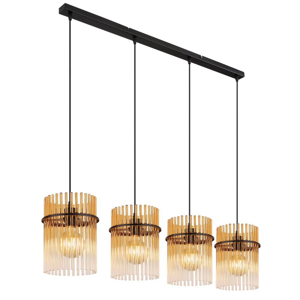 Globo Gorley Pendellampa Svart, 4-ljuskällor main product photo
