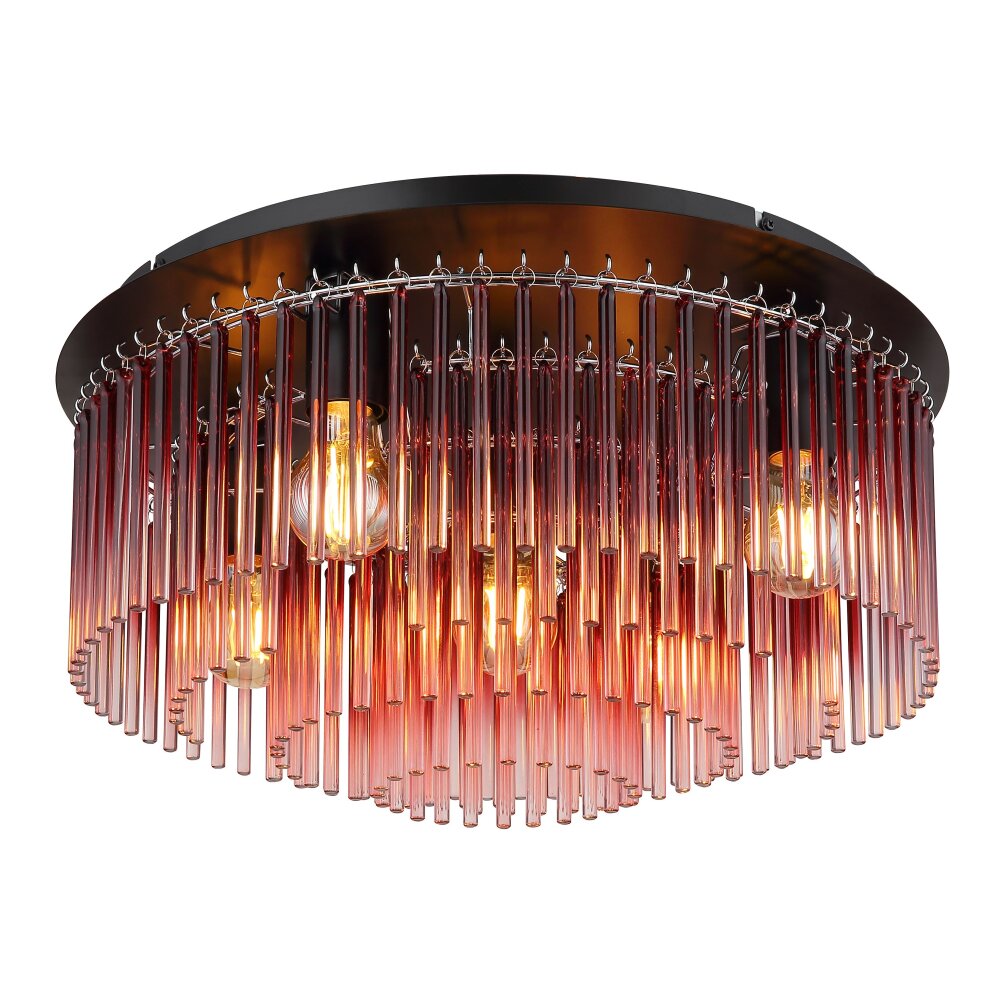 Globo Gorley Taklampa Krom, Svart, 5-ljuskällor main product photo