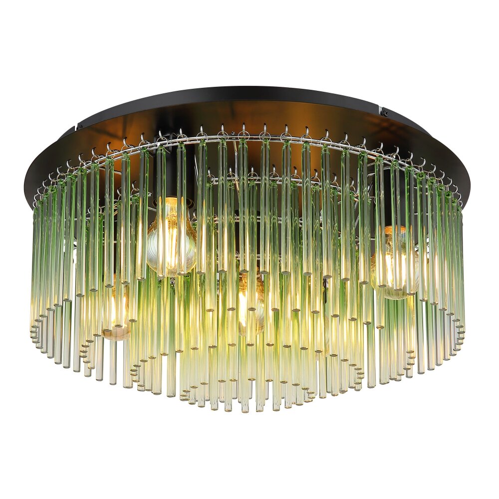 Globo Gorley Taklampa Krom, Svart, 5-ljuskällor main product photo