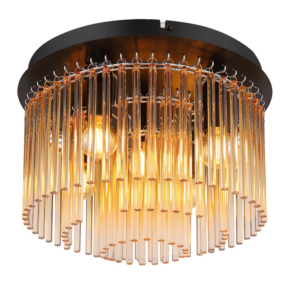 Globo Gorley Taklampa Krom, Svart, 5-ljuskällor main product photo