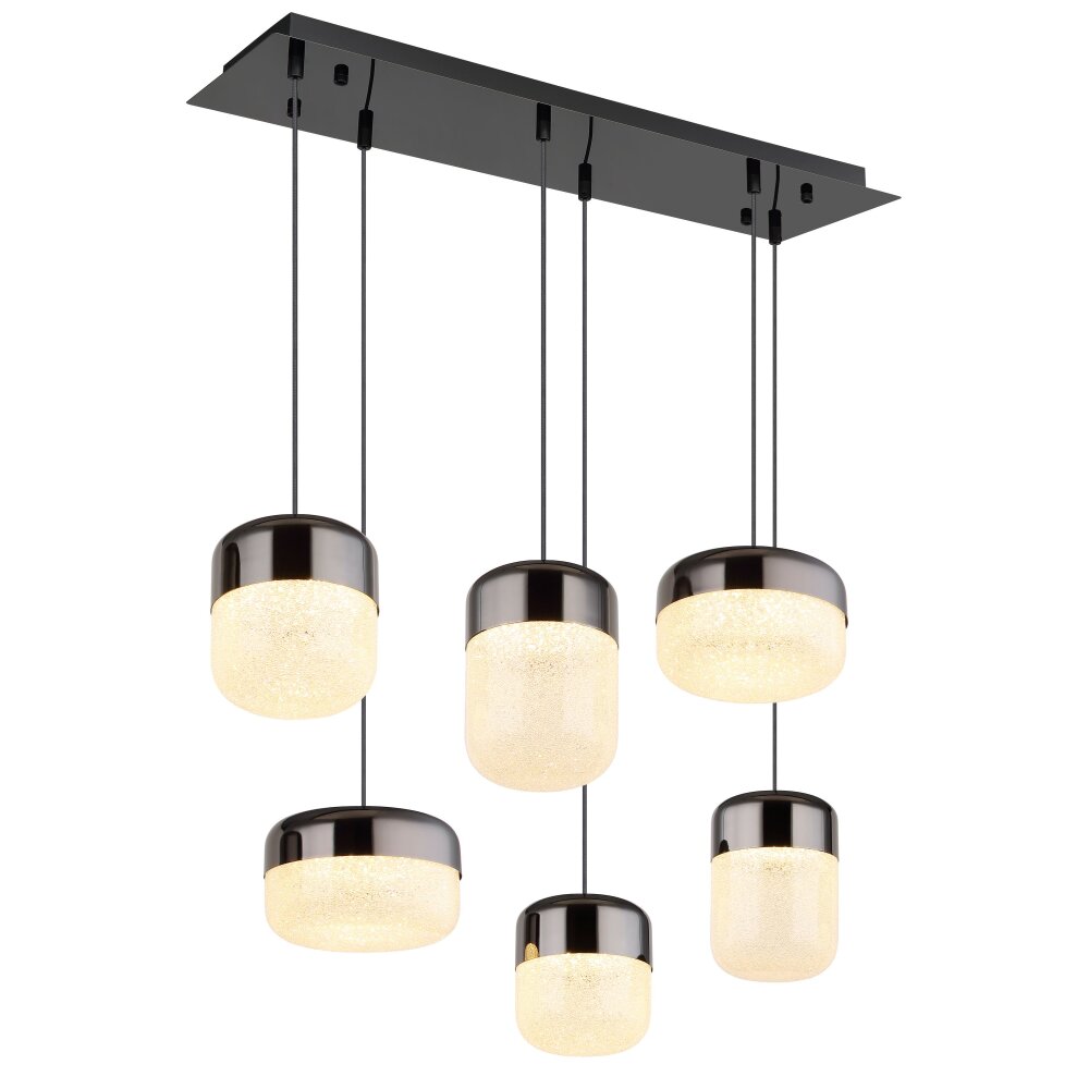 Globo Cristallica Pendellampa LED Antracit, 1-ljuskällor main product photo