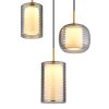 Globo Lampigna Pendellampa LED Mässing, Svart, 1-ljuskällor