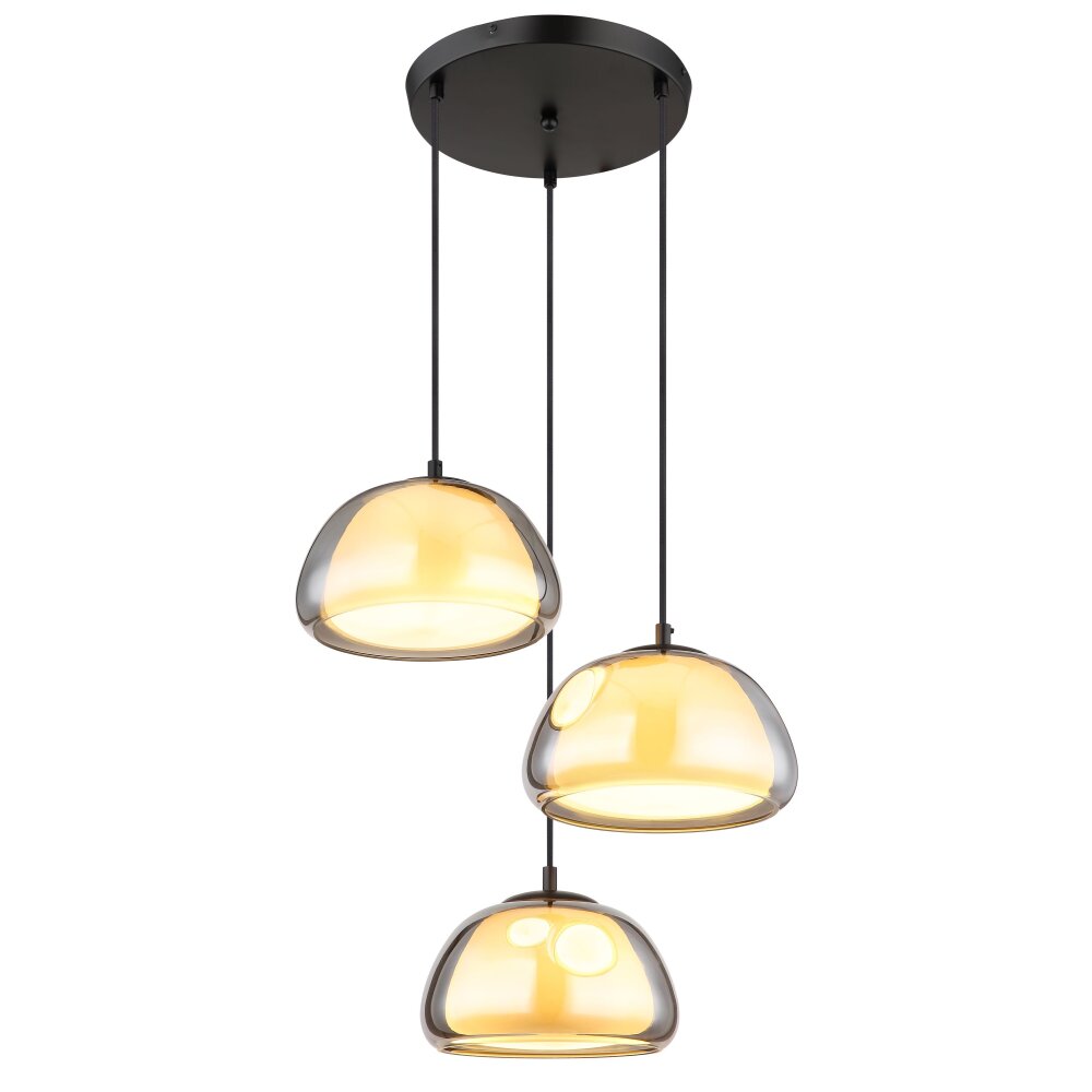 Globo Jella Pendellampa Svart, 3-ljuskällor main product photo