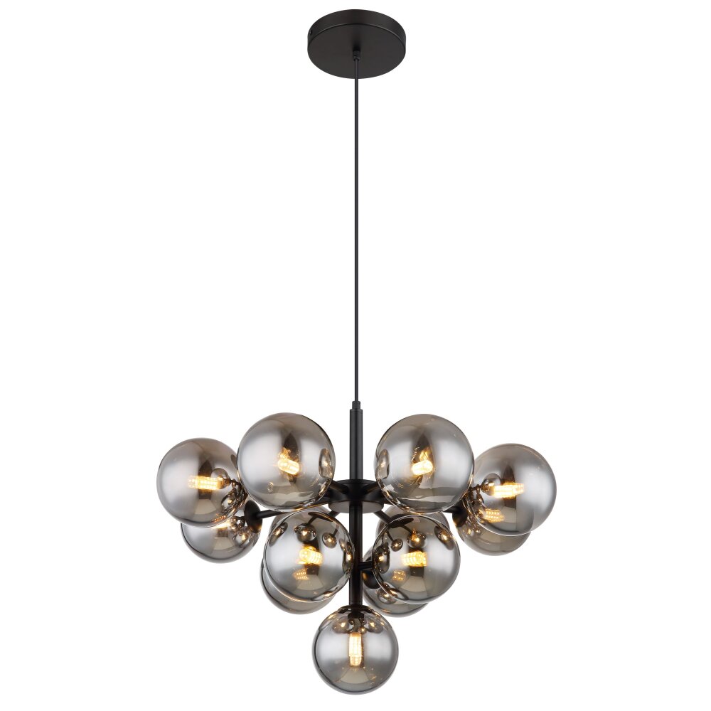 Globo Grappy Pendellampa Svart, 13-ljuskällor main product photo
