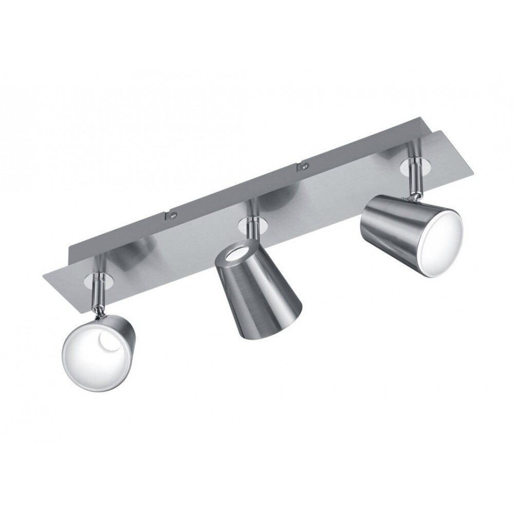 Trio Lampor NARCOS Taklampa, Takstrålkastare LED Nickel matt, 3-ljuskällor main product photo