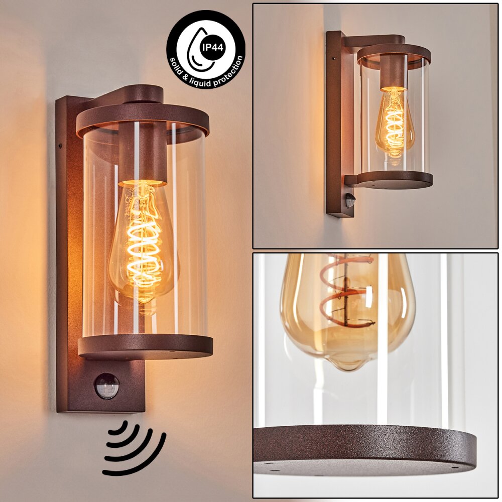 Telhada Utomhusbelysning, vägglampa utomhus Rostfärger, 1-ljuskällor, Rörelsedetektor main product photo