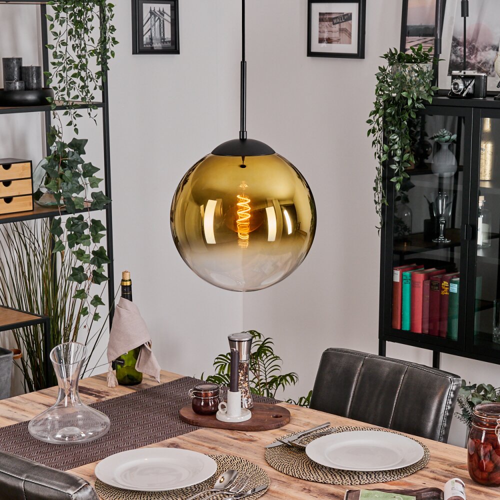 Gastor Pendellampa, kullampa 30 cm Guld, Klart, 1-ljuskällor main product photo