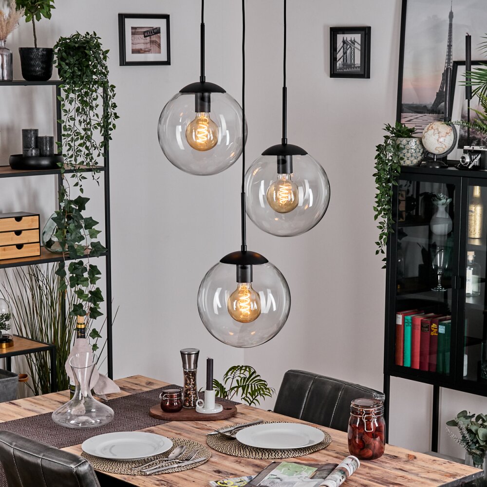 Gastor Pendellampa, kullampa Klart, 3-ljuskällor main product photo