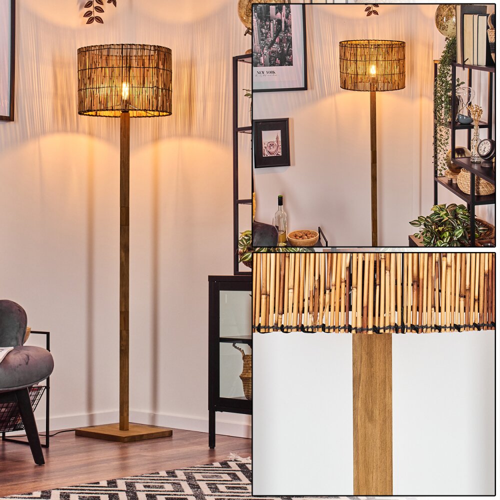 Cando Golvlampa Naturfärger, Svart, 1-ljuskällor main product photo