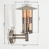 Forli vägglampa utomhus Silver, 1-ljuskällor
