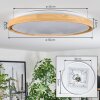 Sofo Taklampa, Panel LED Vit, 1-ljuskällor, Fjärrkontroll