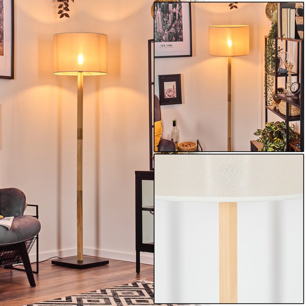 Bassagoda Golvlampa Naturfärger, Svart, 1-ljuskällor main product photo